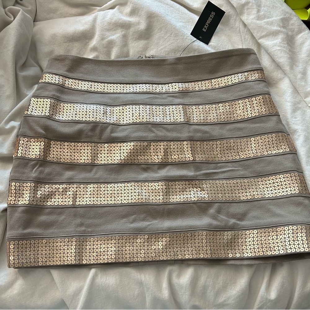 NWT Tan express mini skirt